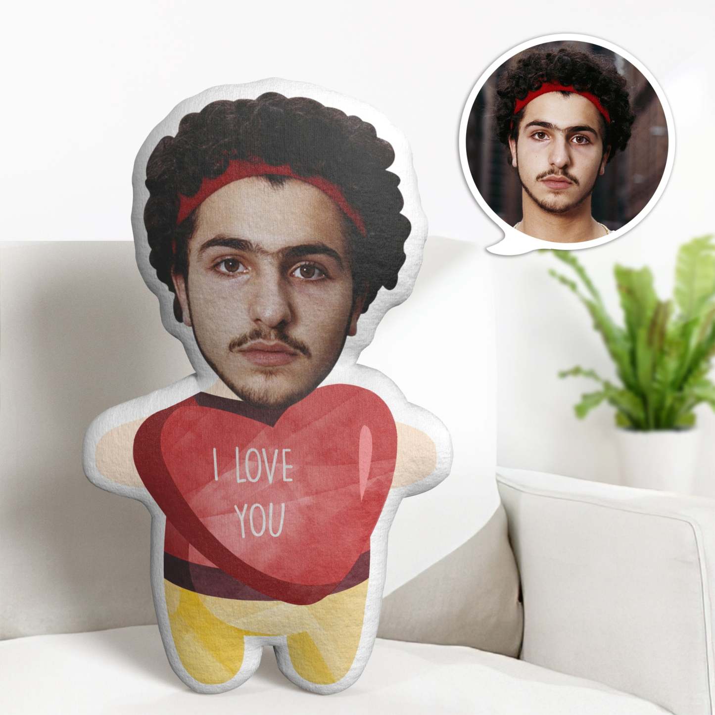 Coussin Décoratif Minime Personnalisé Pour La Saint-valentin - Cadeau Minime Amusant - MaPhotocaleconFr