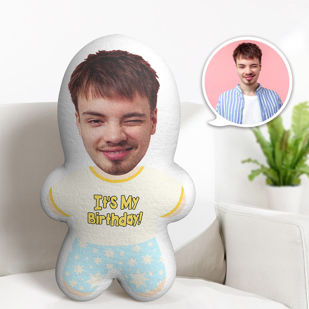 Coussin D'anniversaire Personnalisé Avec Votre Photo Imprimée Minime Gifts Peluche - MaPhotocaleconFr