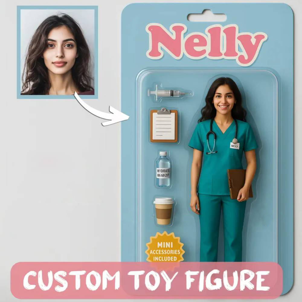 Coffret De Figurines D'action Personnalisé, Emballage De Style Boîte À Jouets, Cadeau Artistique, Porte-clés En Acrylique Personnalisé, Cadeau Pour Papa