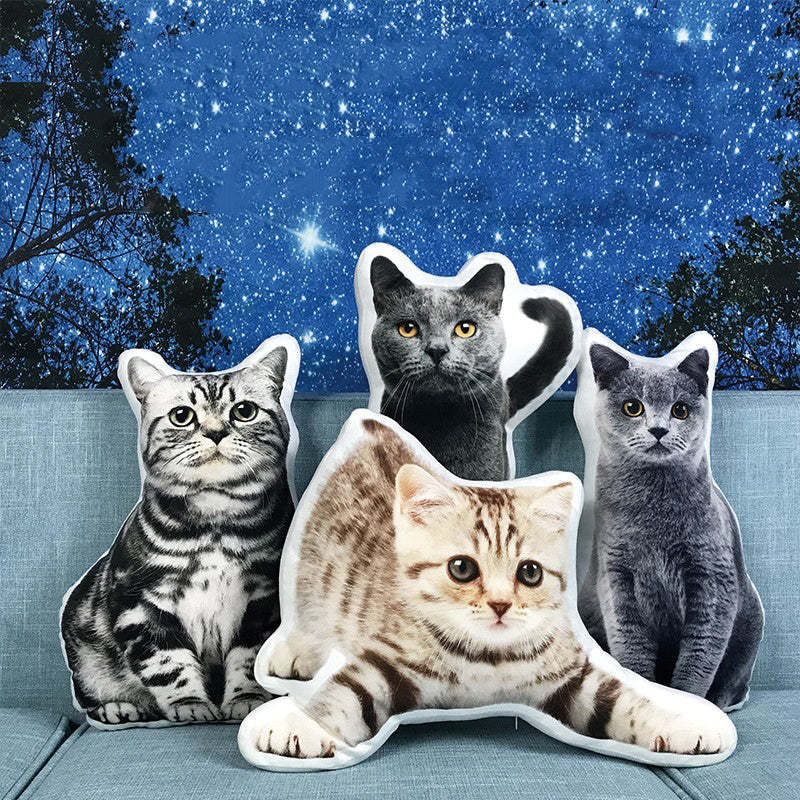 Oreiller Personnalisé Avec Photo De Chat Coussin Personnalisé Pour Animaux De Compagnie 3d - MaPhotocaleconFr