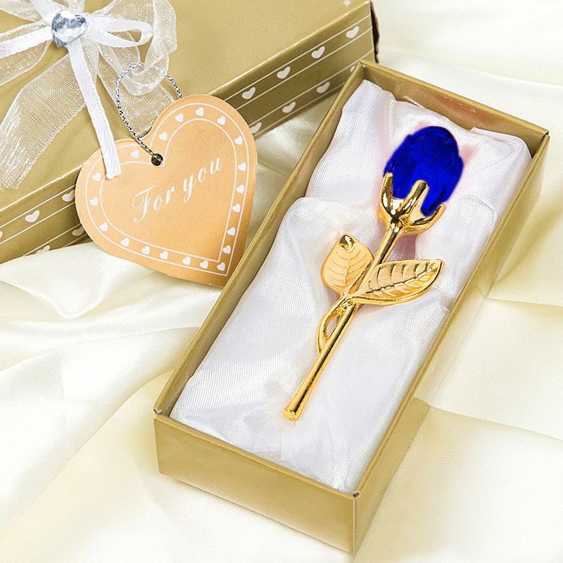 Roses En Cristal Avec Coffret Cadeau - Cadeau Pour Elle - Cadeau De Mariage - Cadeau De Saint-valentin - MaPhotocaleconFr