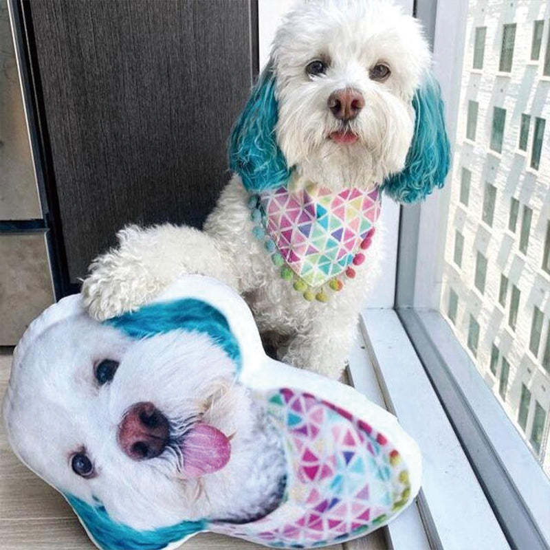 Oreiller Photo Personnalisé Pour Chien Oreiller Personnalisé Pour Portrait 3d Pour Animaux De Compagnie - MaPhotocaleconFr