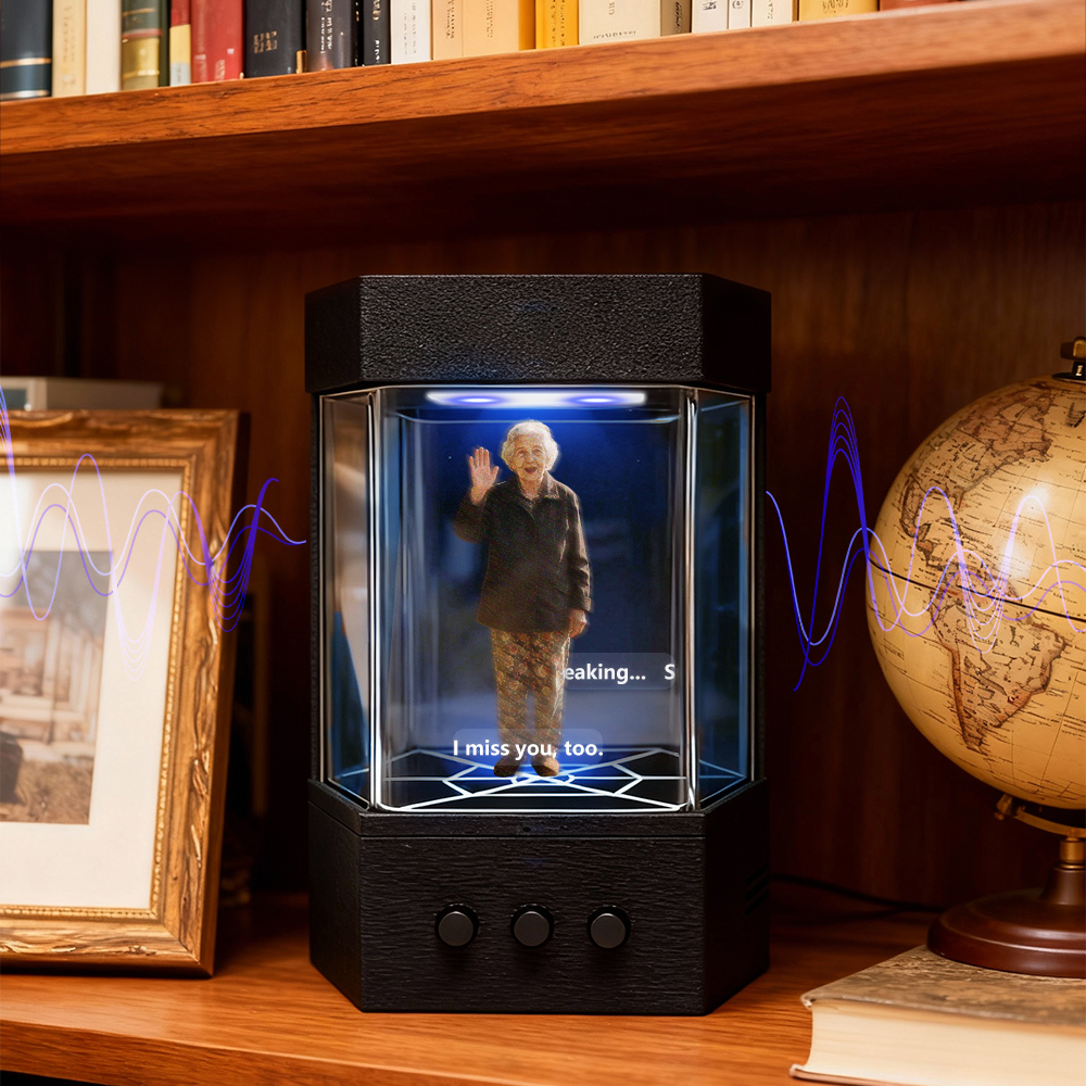 Compagnon Holographique Interactif Personnalisé, Boîtes Lumina Holographiques, Photo Et Voix Personnalisées • Expérience De Conversation En Temps Réel