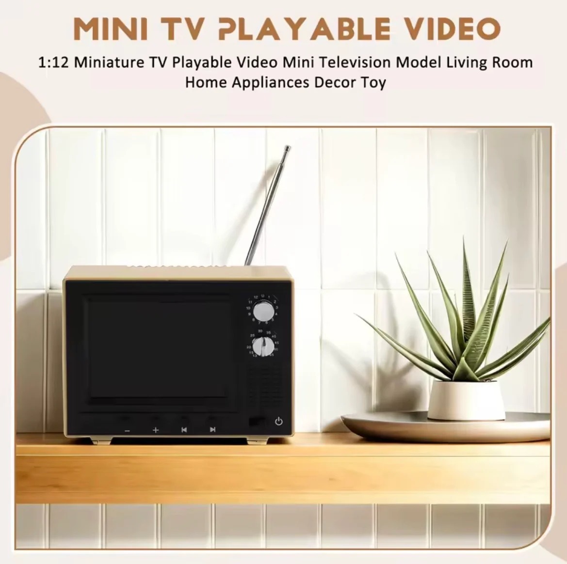 Retro Mini TV Video Player with Usb Interface Retro-Style Gift for Your Lover - MaPhotocaleconFr