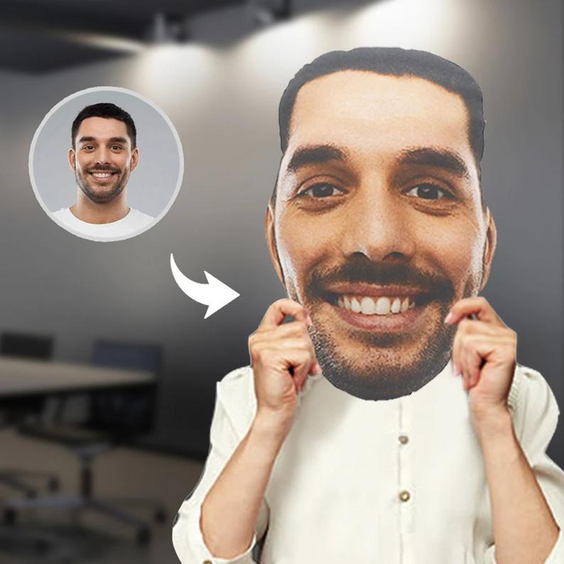 Oreiller Personnalisé My Face, Coussin Avec Photo Et Portrait En 3d - MaPhotocaleconFr