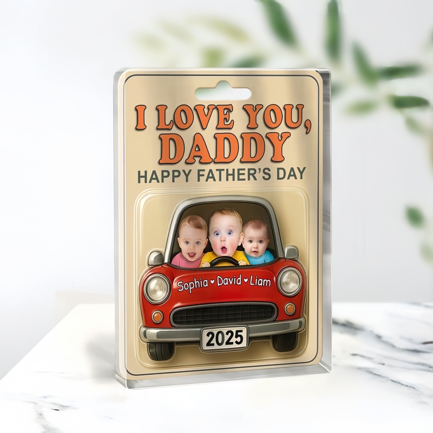 Cadeau Personnalisé Pour La Fête Des Pères, Cintre De Voiture En Acrylique, Figurine De Voiture, Visage De Bébé, Cadeau Pour Nouveau Papa, Cadeau Pour Grand-père, Meilleur Papa