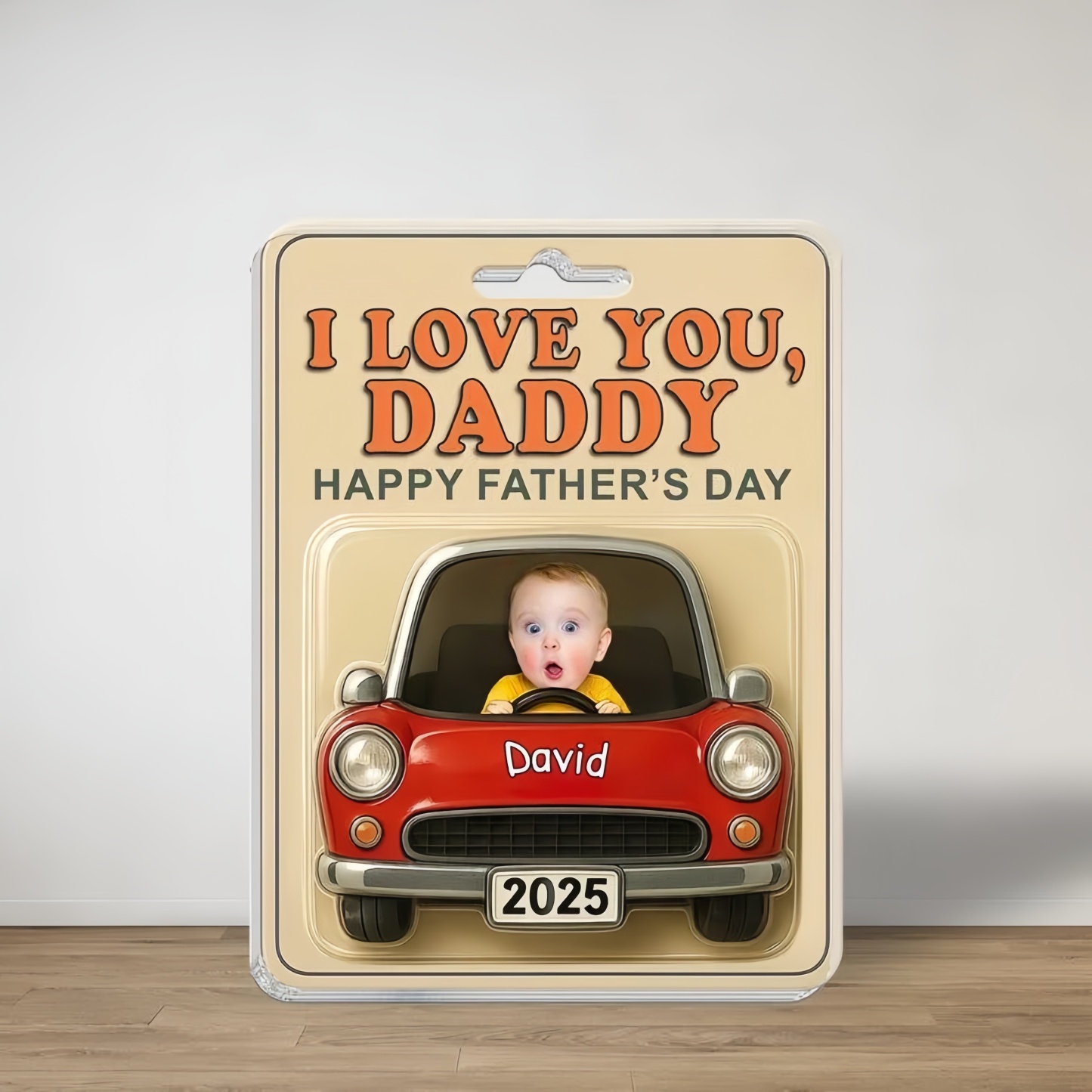 Cadeau Personnalisé Pour La Fête Des Pères, Cintre De Voiture En Acrylique, Figurine De Voiture, Visage De Bébé, Cadeau Pour Nouveau Papa, Cadeau Pour Grand-père, Meilleur Papa