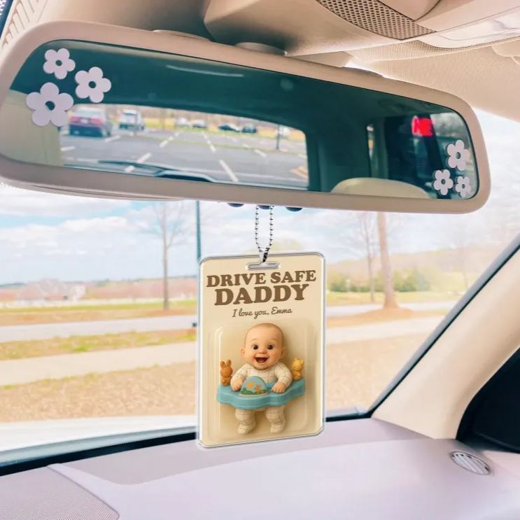 Cadeau Personnalisé Pour La Fête Des Pères Pour Papa Figurine Photo Personnalisée Ornement De Voiture Cadeau À Suspendre Pour Grand-père Cadeau Pour Nouveau Papa Cadeaux Pour Papa Des Enfants - MaPhotocaleconFr