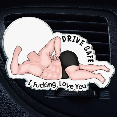 Photo Personnalisée « conduis Prudemment », Clip De Ventilation De Voiture En Acrylique Personnalisé.