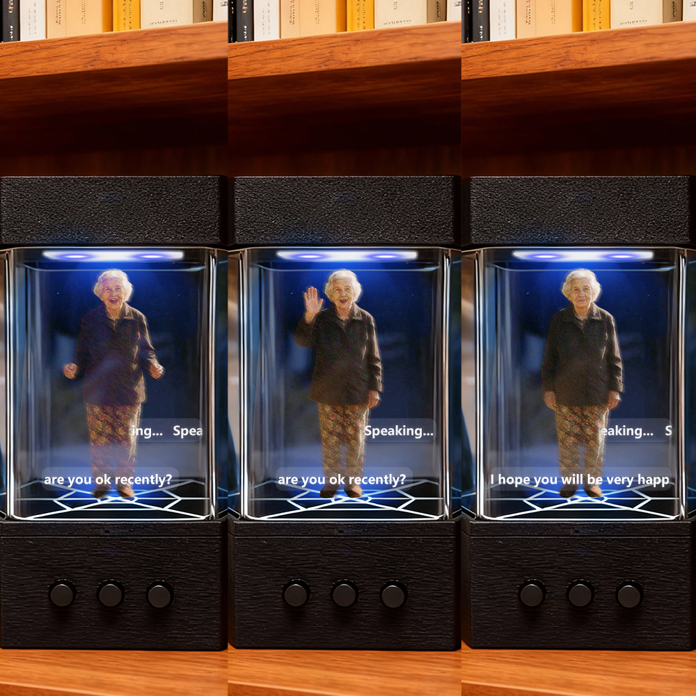 Compagnon Holographique Interactif Personnalisé, Boîtes Lumina Holographiques, Photo Et Voix Personnalisées • Expérience De Conversation En Temps Réel