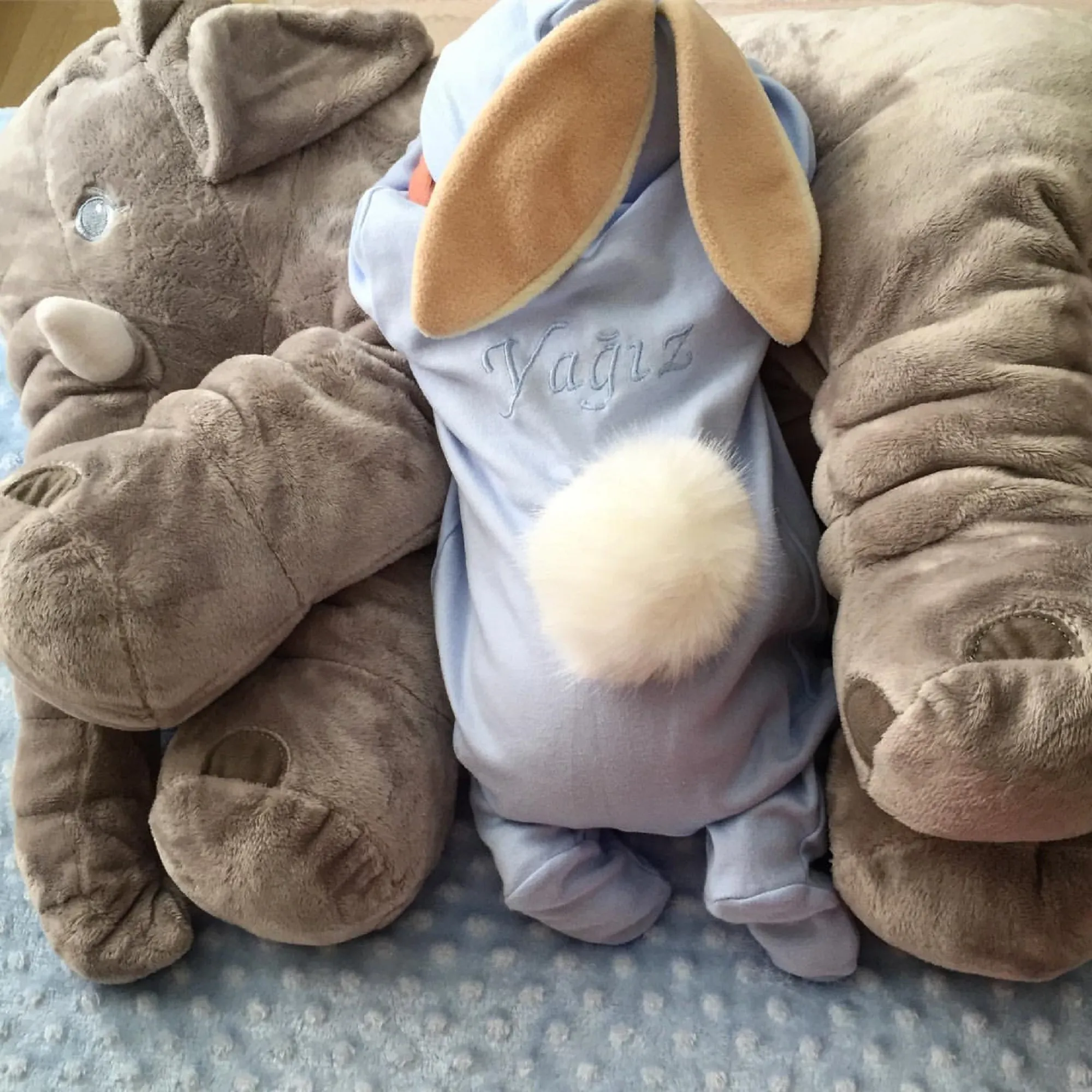 Tenue De Lapin Personnalisée Pour Bébé, Barboteuse Bébé Lapin Brodée À La Main, Tenue De Pâques Personnalisée, Cadeau De Naissance