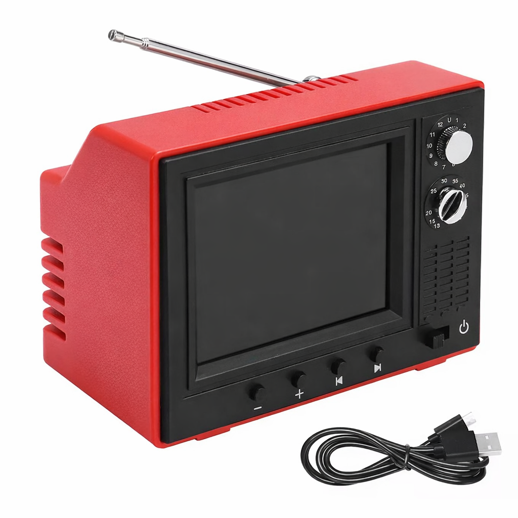 Retro Mini TV Video Player with Usb Interface Retro-Style Gift for Your Lover - MaPhotocaleconFr