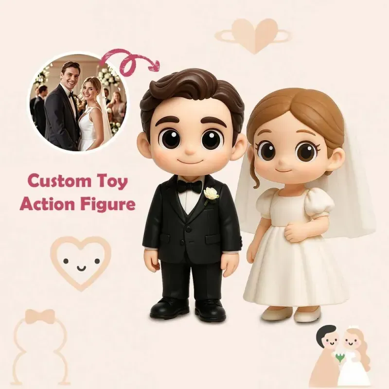 Personalisierte 3d-pärchenfigur In Kirschblüten-lichterflasche, Romantisches Erinnerungsgeschenk Nach Maß, Perfektes Valentinstagsgeschenk Für Paare - DePhotoBoxer