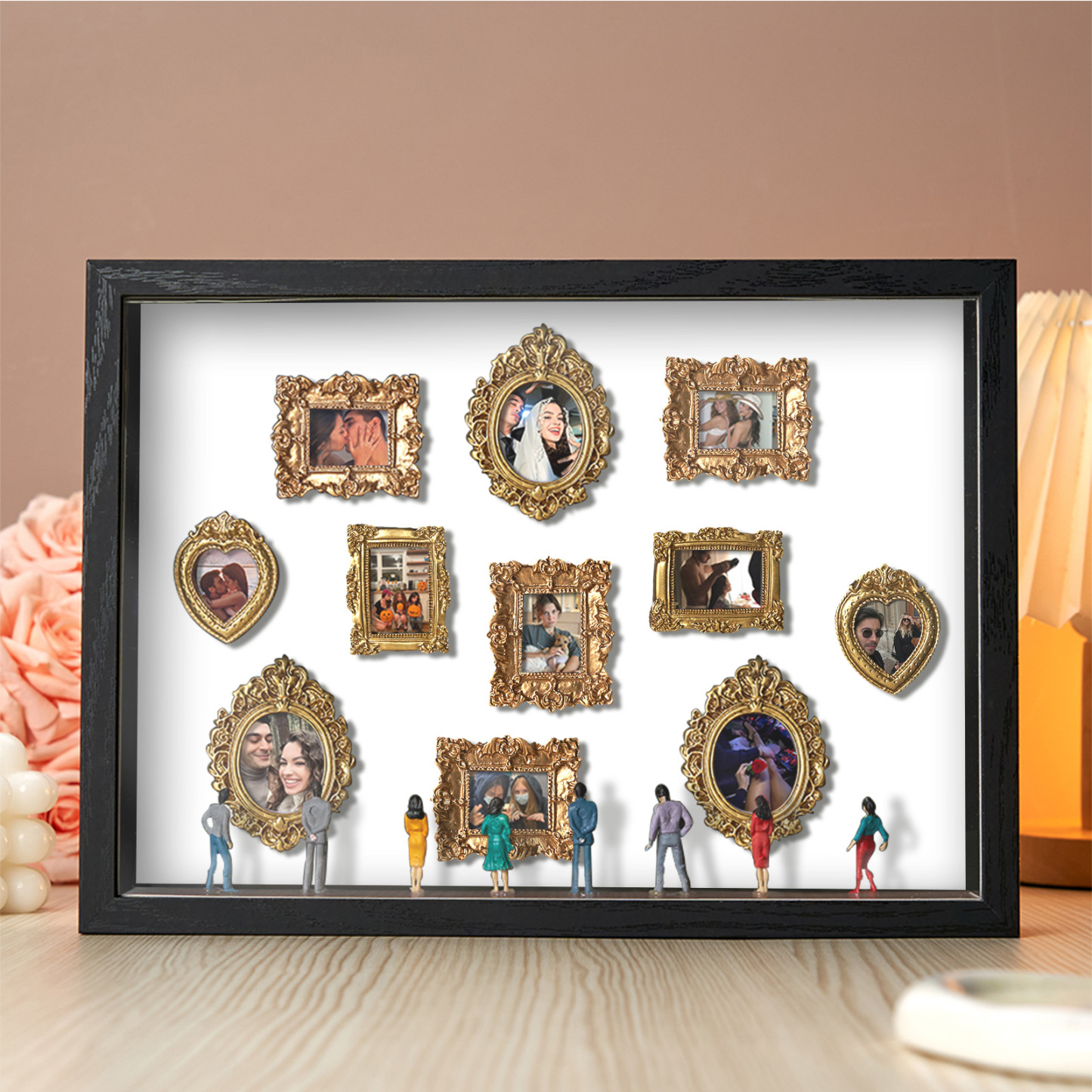 Museum Of Us Schattenbox, Personalisiertes Geschenk Für Paare, Niedliches Miniaturmuseumsgeschenk, Bedeutungsvolles Geschenk, Valentinstags- Oder Jahrestagsgeschenk