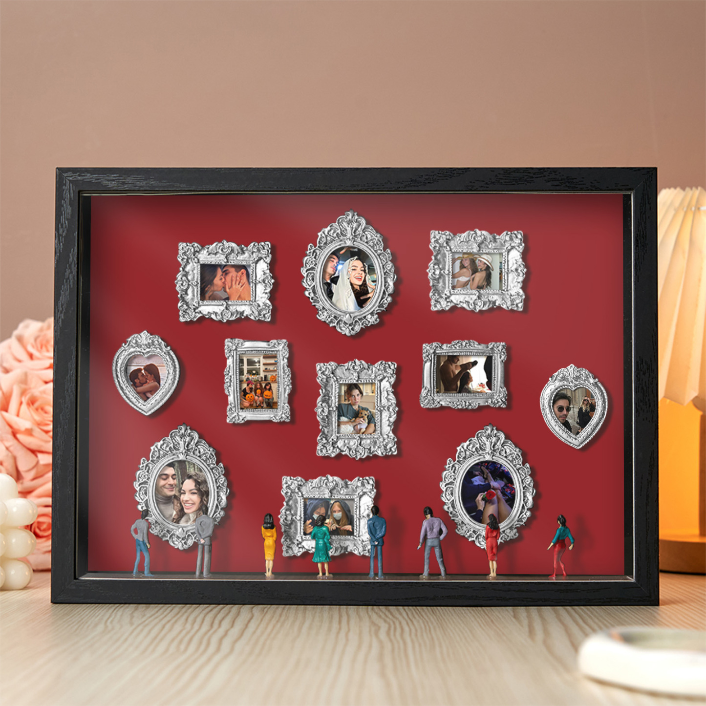 Museum Of Us Schattenbox, Personalisiertes Geschenk Für Paare, Niedliches Miniaturmuseumsgeschenk, Bedeutungsvolles Geschenk, Valentinstags- Oder Jahrestagsgeschenk