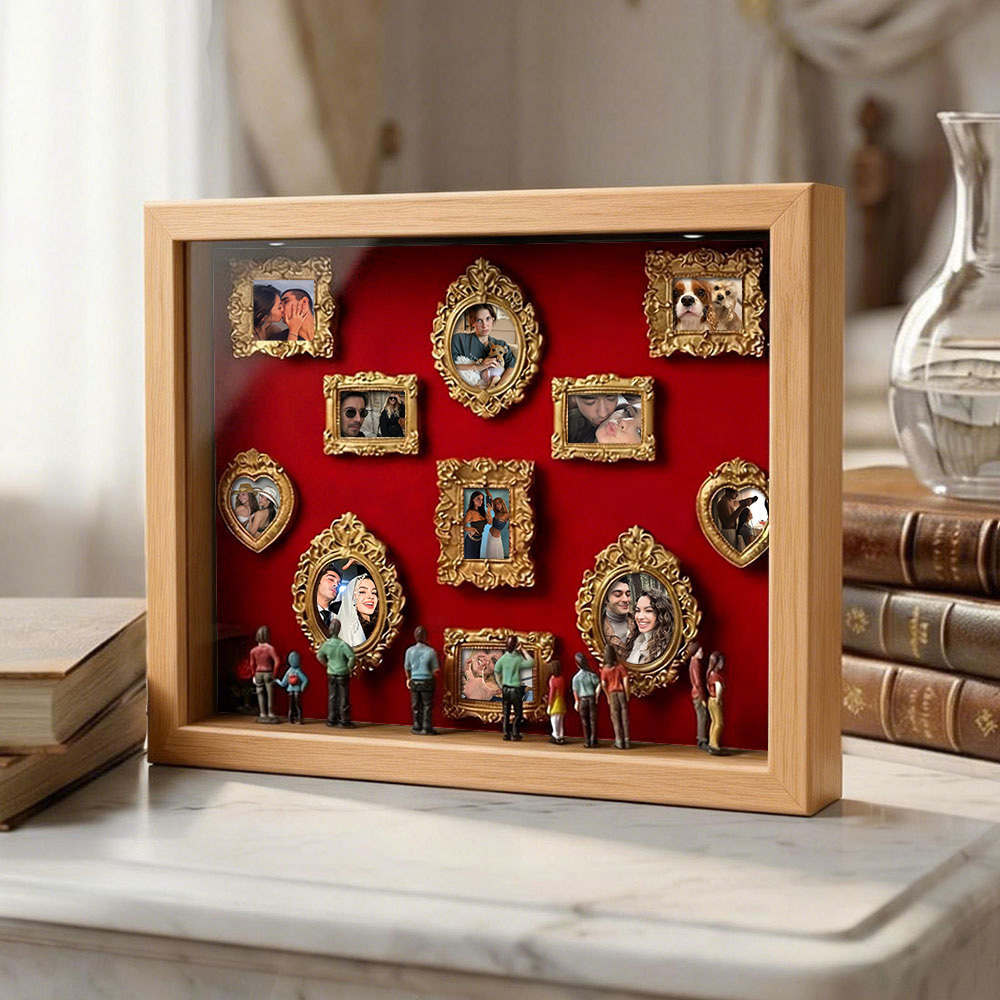 Museum Of Us Schattenbox, Personalisiertes Geschenk Für Paare, Niedliches Miniaturmuseumsgeschenk, Bedeutungsvolles Geschenk, Valentinstags- Oder Jahrestagsgeschenk