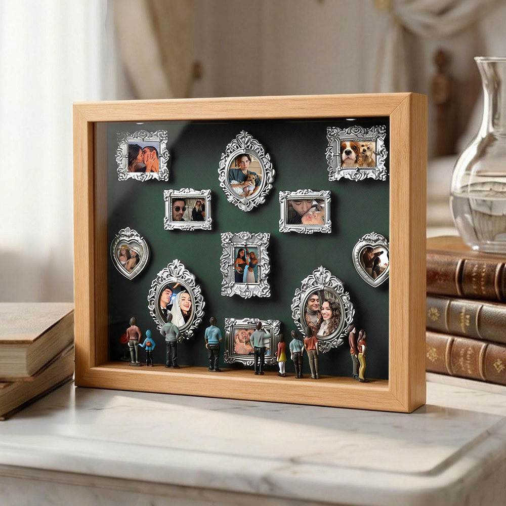 Museum Of Us Schattenbox, Personalisiertes Geschenk Für Paare, Niedliches Miniaturmuseumsgeschenk, Bedeutungsvolles Geschenk, Valentinstags- Oder Jahrestagsgeschenk