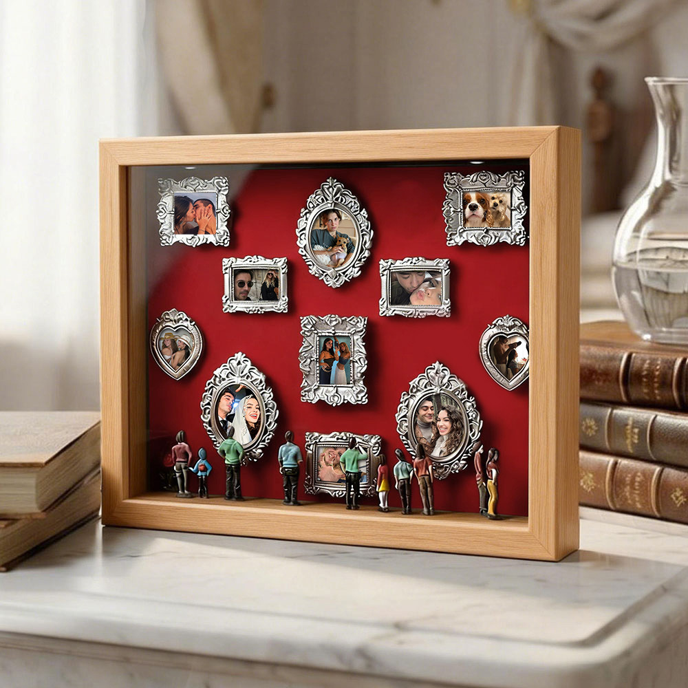 Museum Of Us Schattenbox, Personalisiertes Geschenk Für Paare, Niedliches Miniaturmuseumsgeschenk, Bedeutungsvolles Geschenk, Valentinstags- Oder Jahrestagsgeschenk