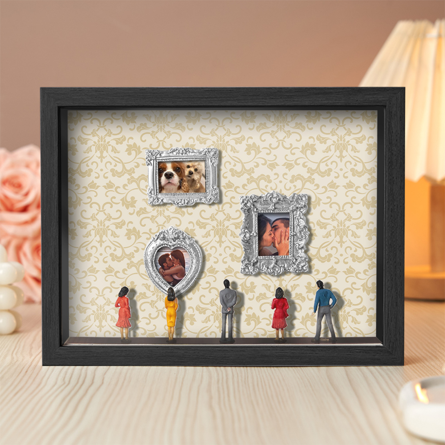 Museum Of Us Schattenbox, Personalisiertes Geschenk Für Paare, Niedliches Miniaturmuseumsgeschenk, Bedeutungsvolles Geschenk, Valentinstags- Oder Jahrestagsgeschenk