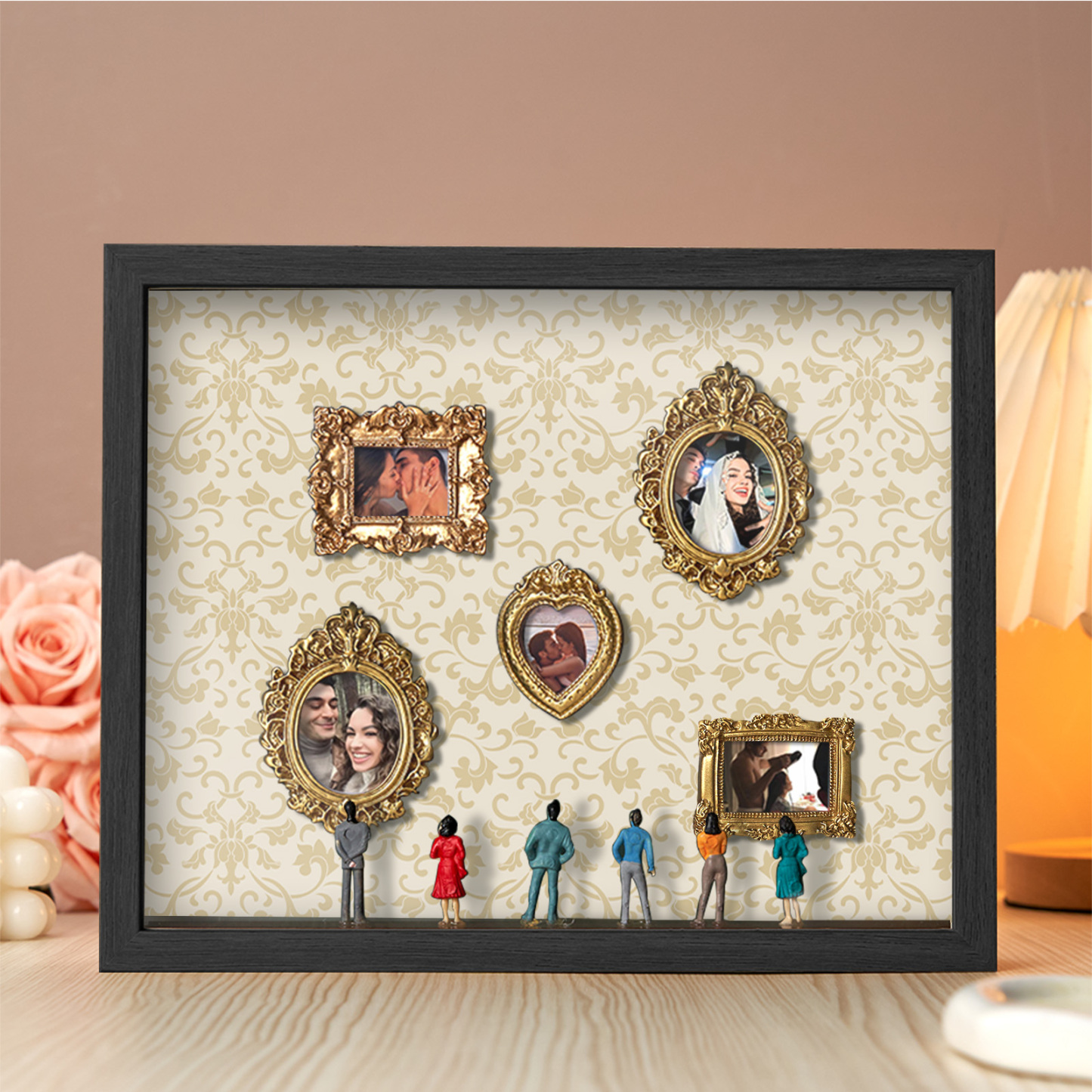 Museum Of Us Schattenbox, Personalisiertes Geschenk Für Paare, Niedliches Miniaturmuseumsgeschenk, Bedeutungsvolles Geschenk, Valentinstags- Oder Jahrestagsgeschenk