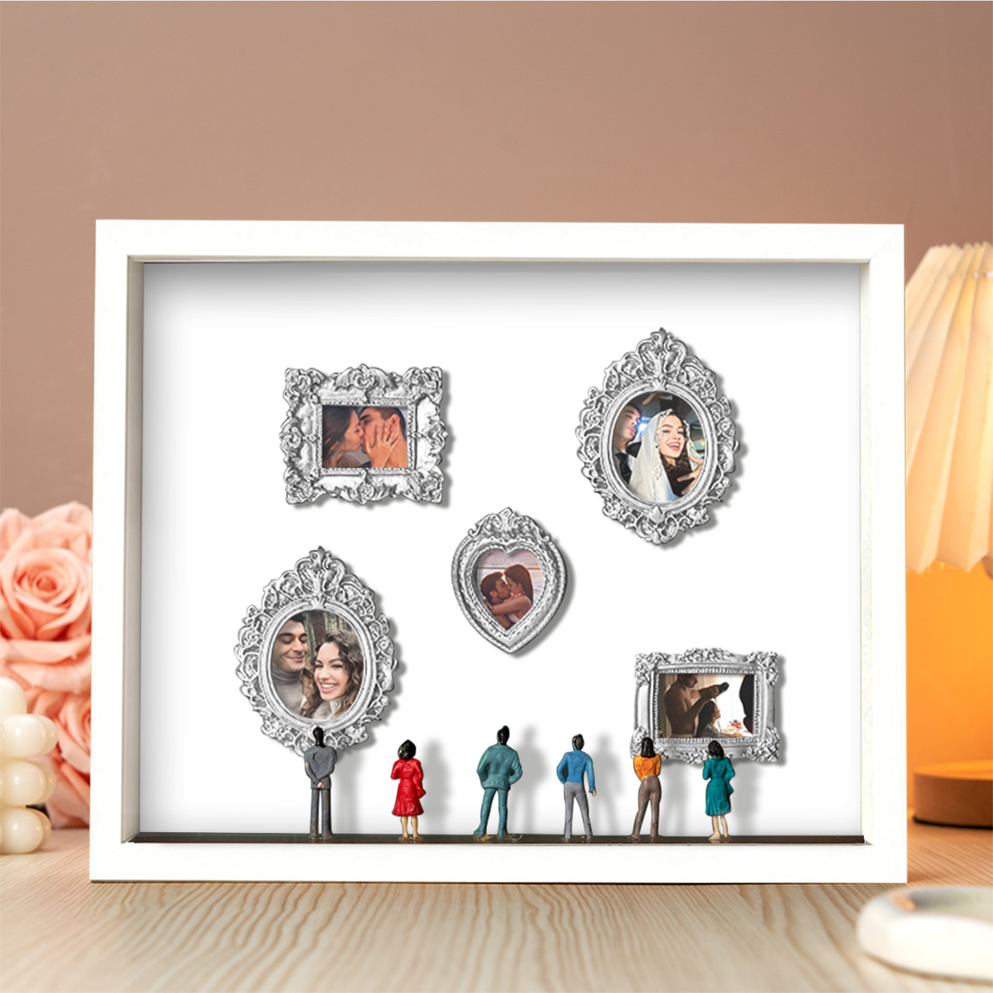 Museum Of Us Schattenbox, Personalisiertes Geschenk Für Paare, Niedliches Miniaturmuseumsgeschenk, Bedeutungsvolles Geschenk, Valentinstags- Oder Jahrestagsgeschenk