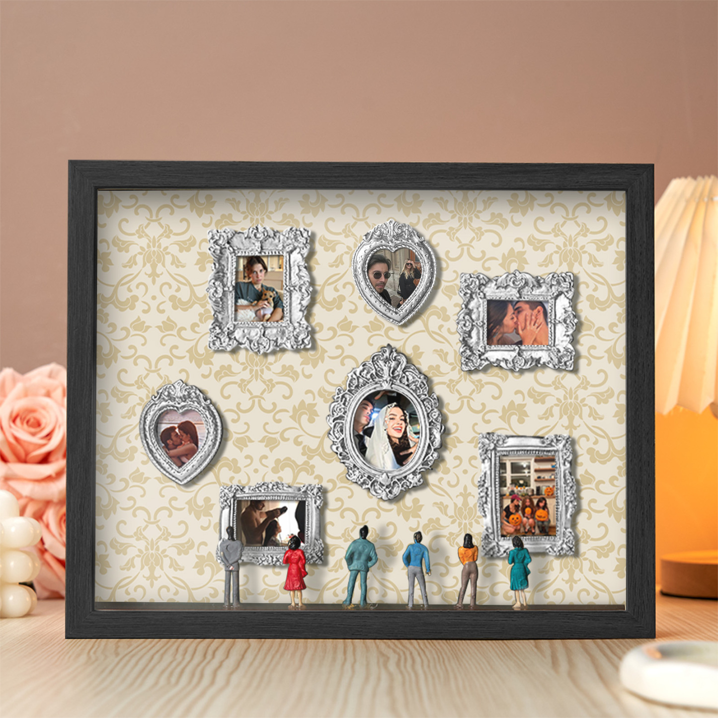 Museum Of Us Schattenbox, Personalisiertes Geschenk Für Paare, Niedliches Miniaturmuseumsgeschenk, Bedeutungsvolles Geschenk, Valentinstags- Oder Jahrestagsgeschenk