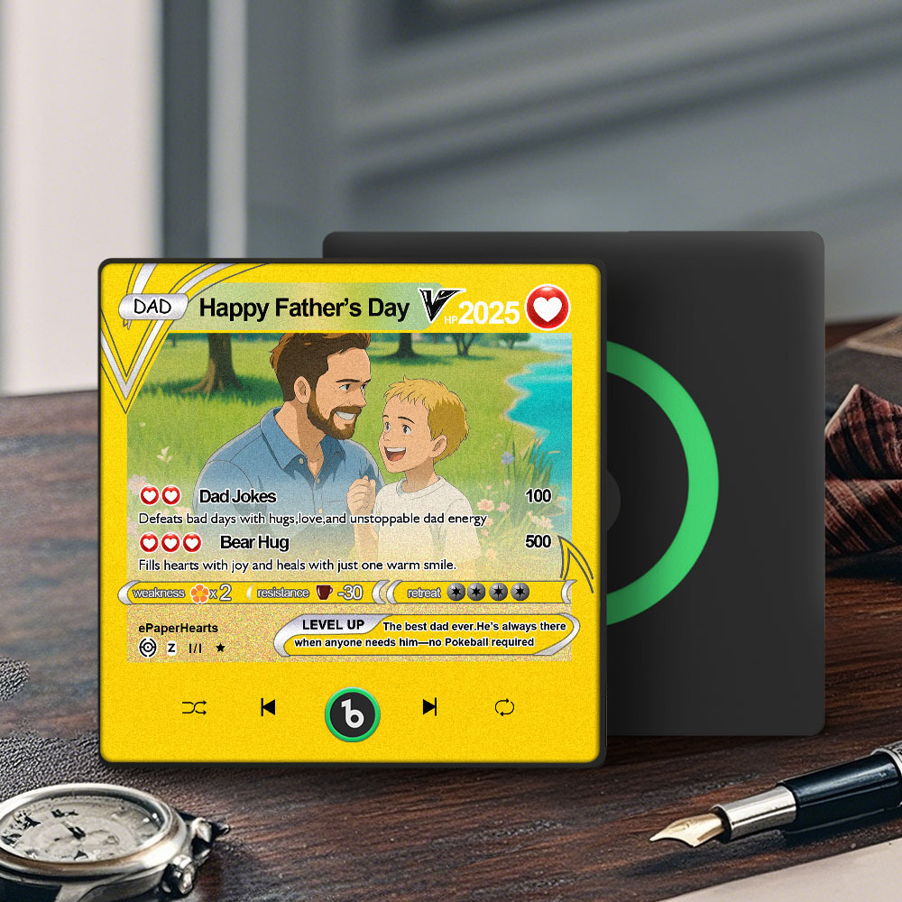 Kühlschrankmagnet Mit Foto Und Musik, Pokemon-karten-stil, Fridgebeats, Personalisierter Songmagnet, Vatertagsgeschenk Für Papa