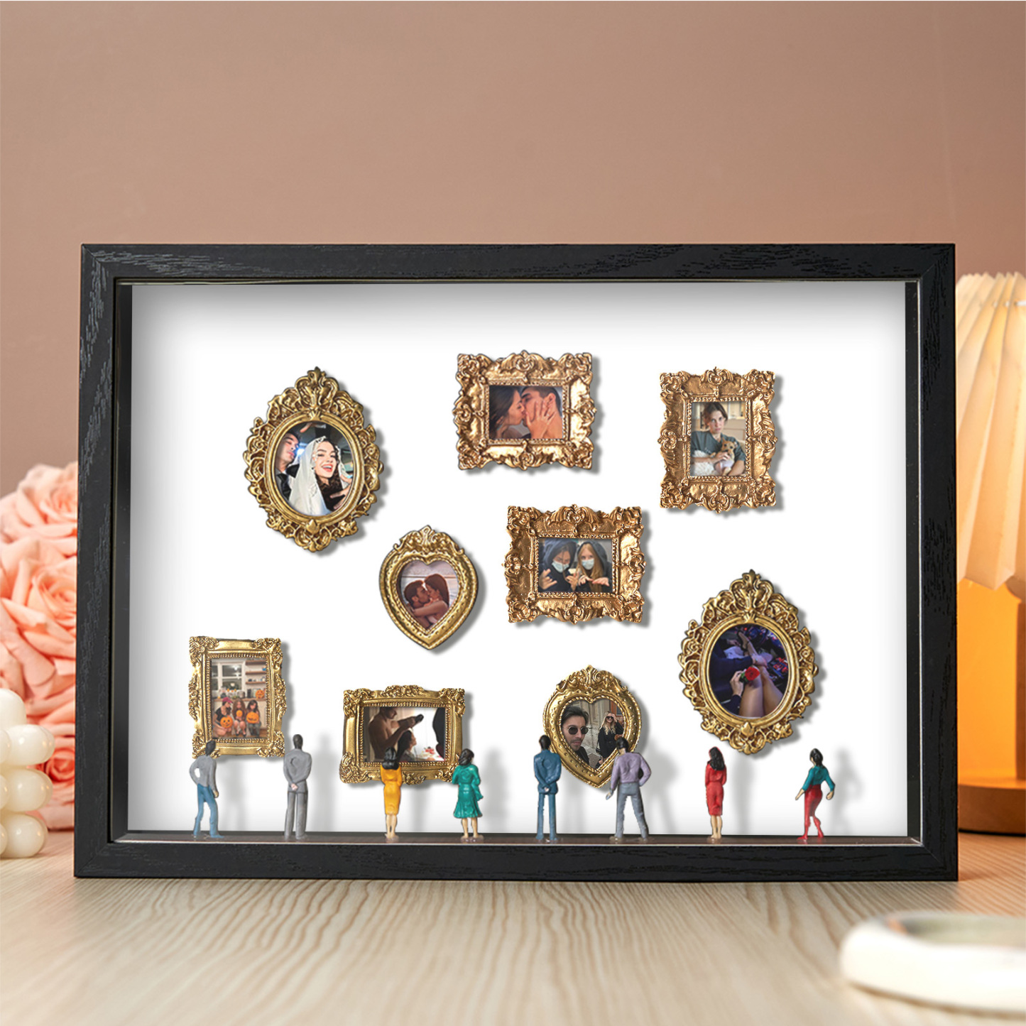 Museum Of Us Schattenbox, Personalisiertes Geschenk Für Paare, Niedliches Miniaturmuseumsgeschenk, Bedeutungsvolles Geschenk, Valentinstags- Oder Jahrestagsgeschenk