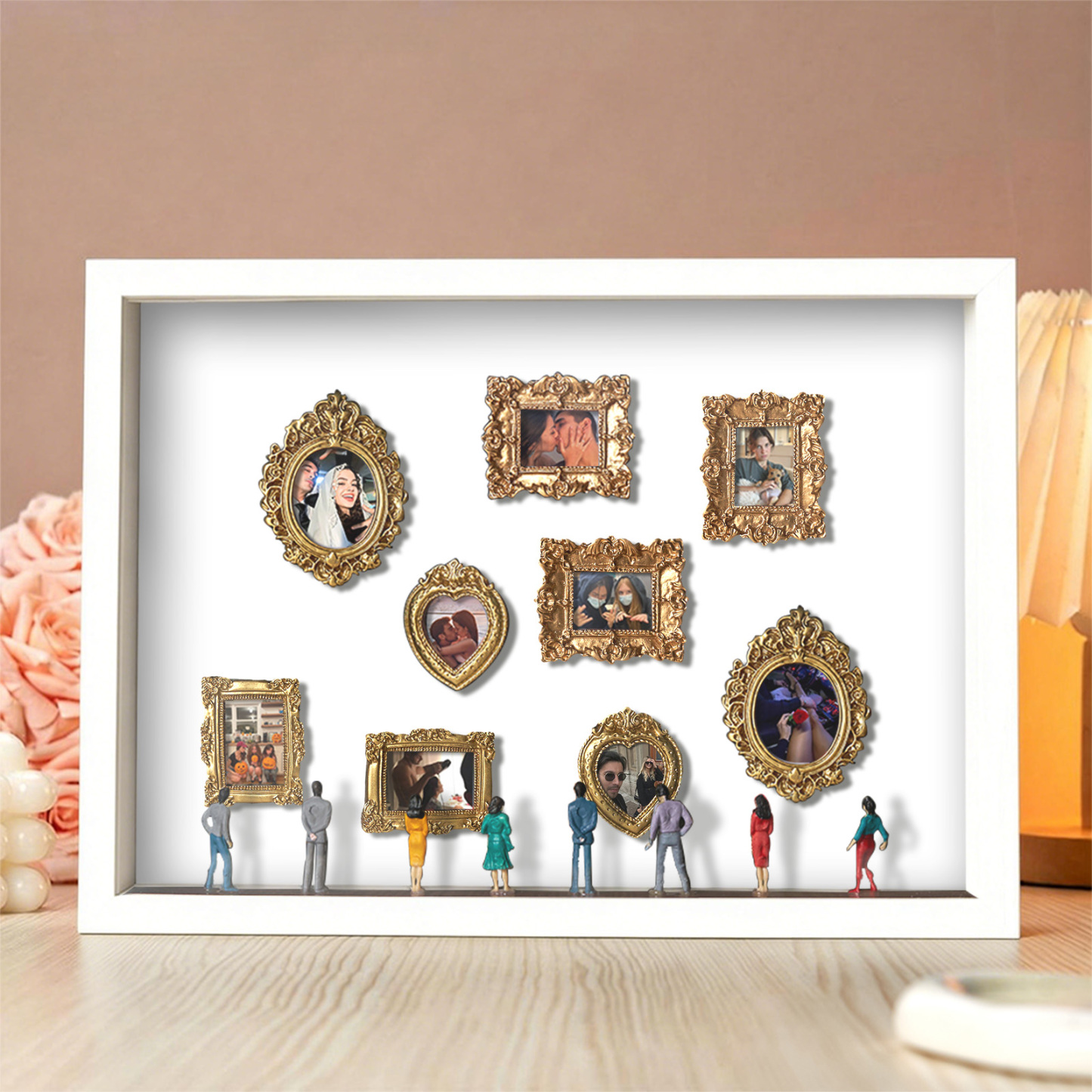 Museum Of Us Schattenbox, Personalisiertes Geschenk Für Paare, Niedliches Miniaturmuseumsgeschenk, Bedeutungsvolles Geschenk, Valentinstags- Oder Jahrestagsgeschenk