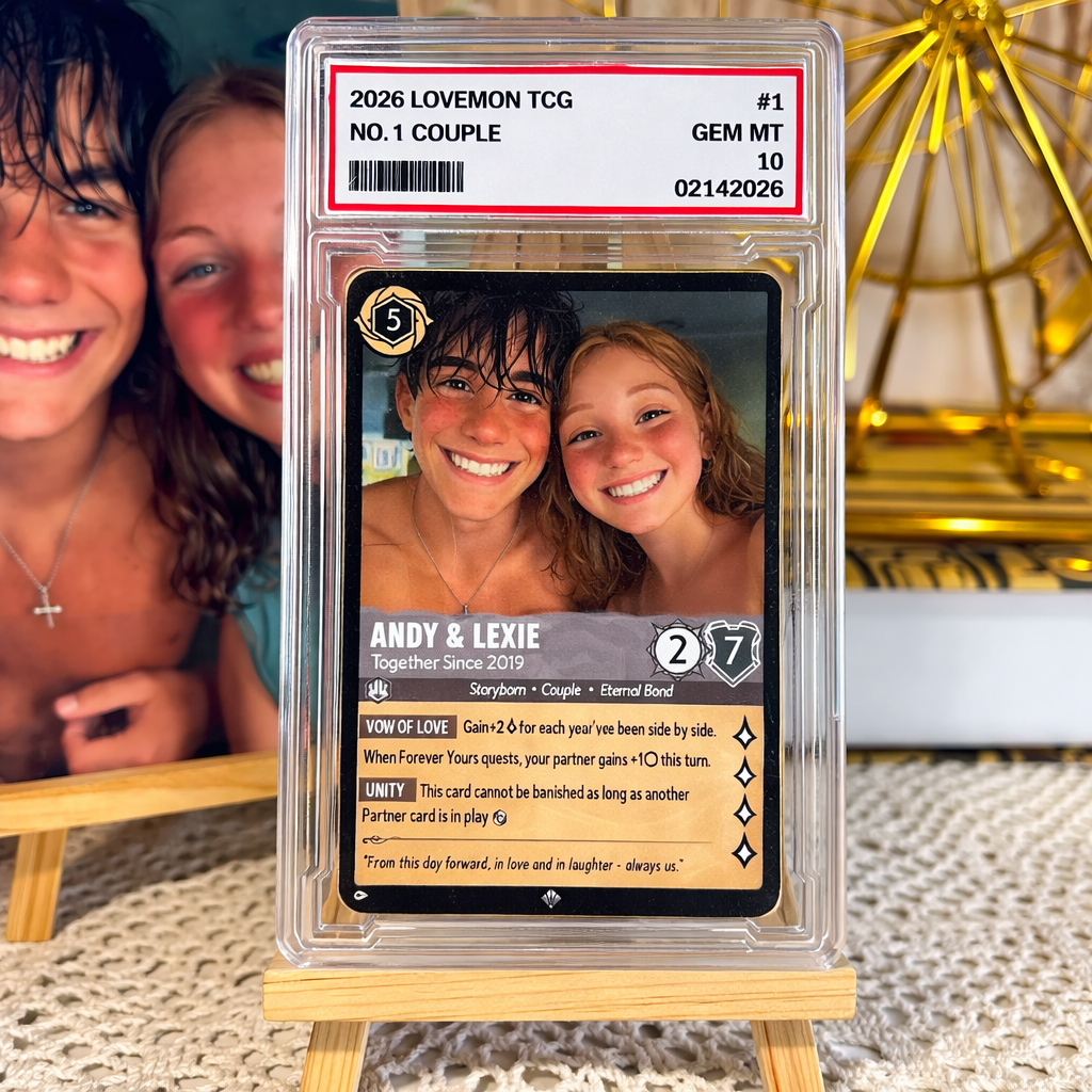 Personalisierte Cartoon-porträtkarte Für Paare, Personalisierte Jahrestagskarte Mit Paarfoto Im Anime-stil, Perfektes Valentinstagsgeschenk Für Verliebte - DePhotoBoxer