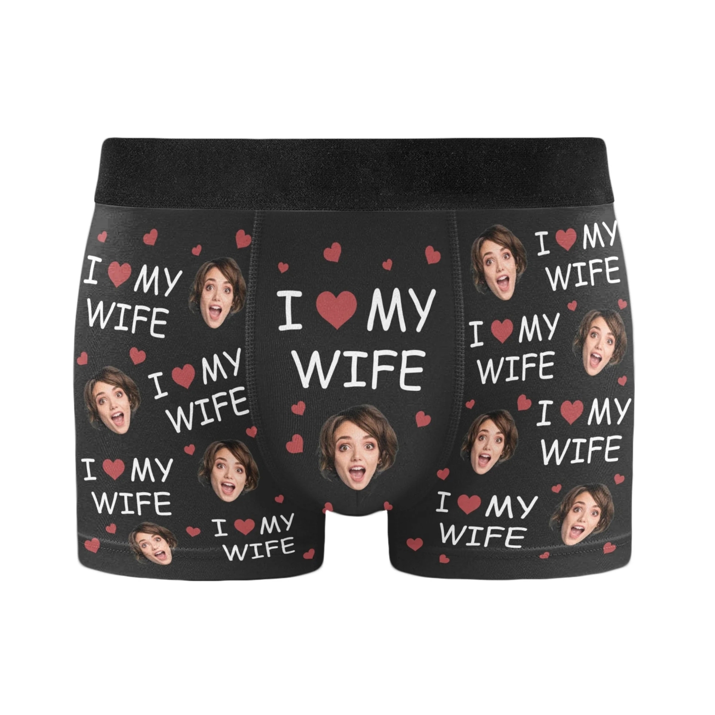 Ich Liebe Meine Frau – Personalisierte Foto-herren-boxershorts – Jahrestagsgeschenke Für Männer, Ehemann, Ihn - DePhotoBoxer