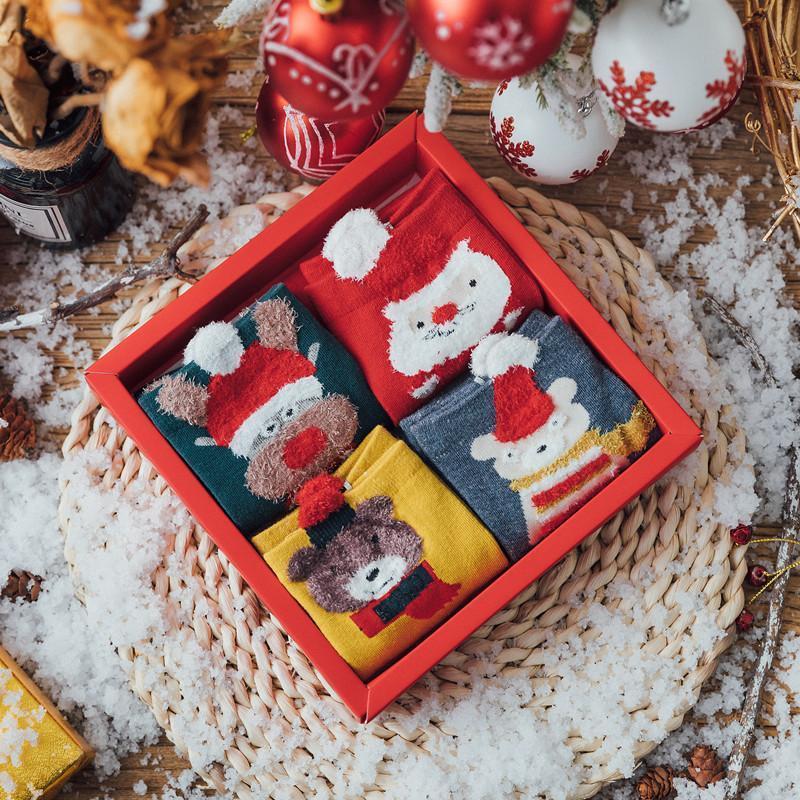 Christmas Socks Set Cotton Socks