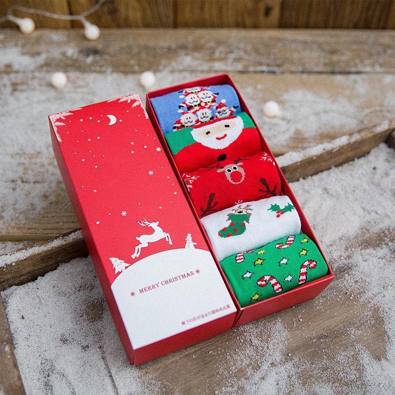 Christmas Socks Set Cotton Socks
