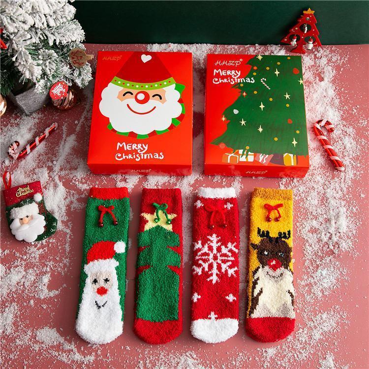 Christmas Socks Set Cotton Socks