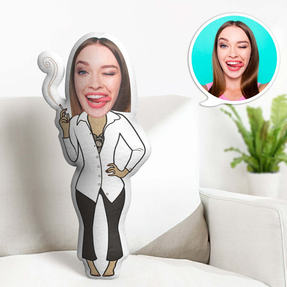 Personalisiertes Gesicht-minime-wurfs-kissen Benutzerdefiniertes Gesicht-minime-wurfs-kissen Halloween-geschenke - MeineFotoTassen