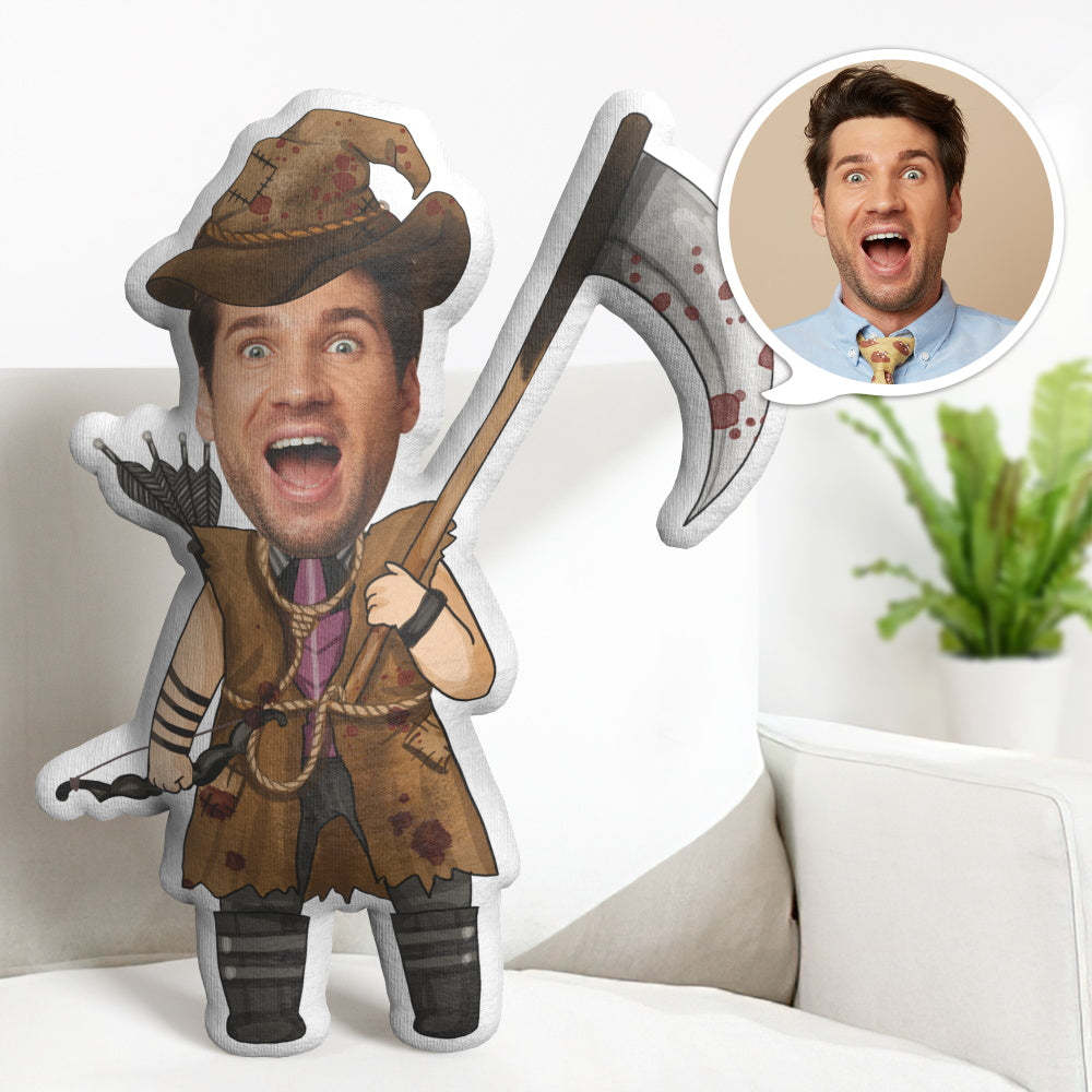 Halloween-kissen-geschenke Kundenspezifisches Gesichtskissen Personalisierte Terroristen-jäger-minime-kissen-geschenke - MeineFotoTassen