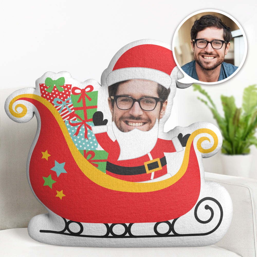 Weihnachtsgeschenk Custom Minime Throw Funny Pillow Personalisierte Weihnachtsmann Minime Throw Doll - MeineFotoTassen