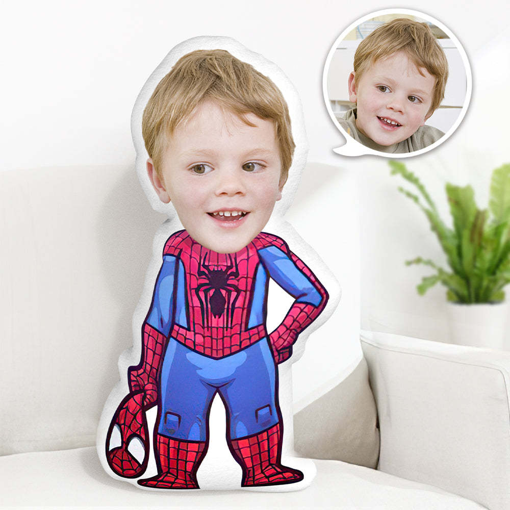 Benutzerdefiniertes Spiderman-kissen, Gesichtskissen, Personalisiertes Fotokissen, Geschenk, Wurfkissen, Minime-kissen - MeineFotoTassen