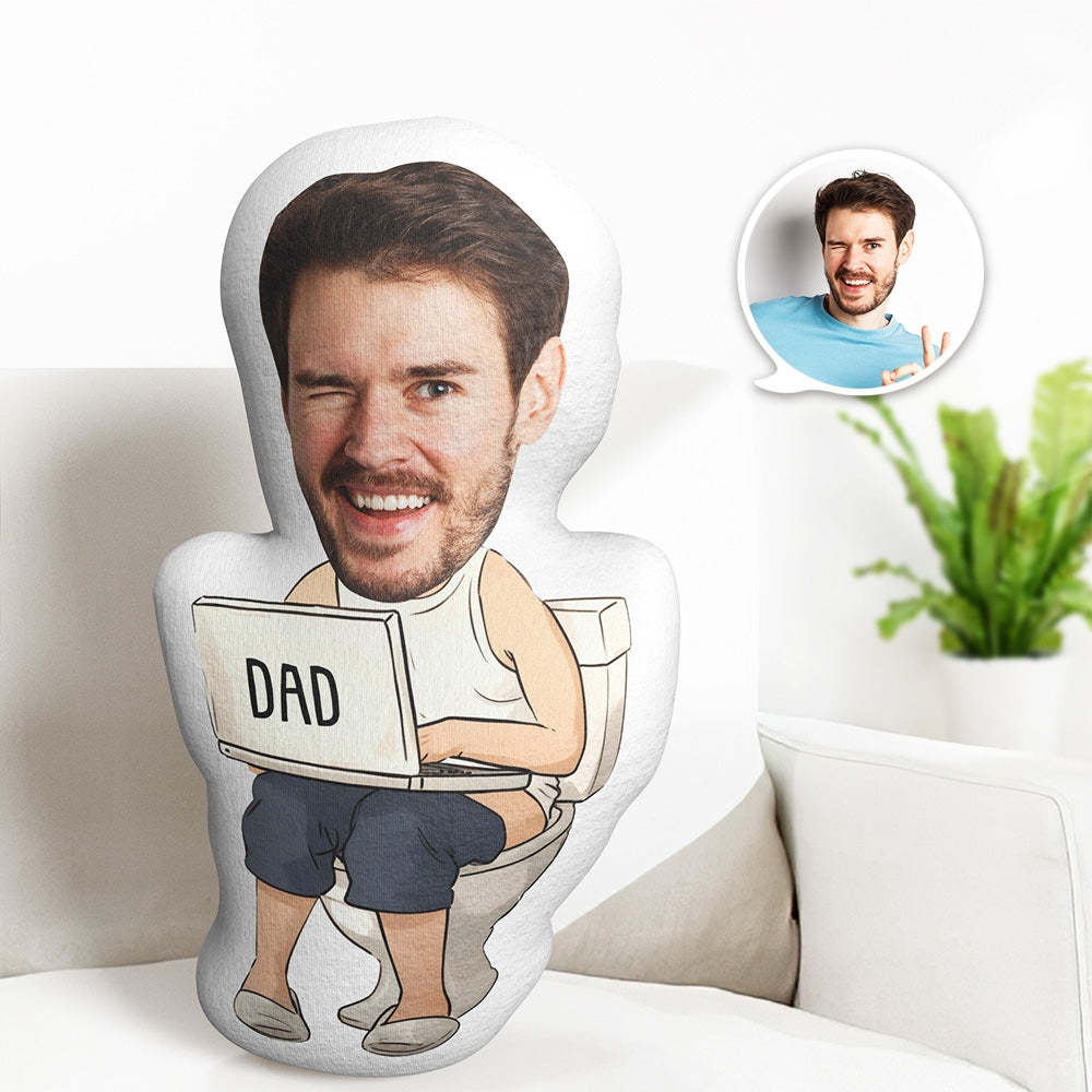 Benutzerdefiniertes Foto-gesichtskissen. Lustiger Papa Macht Papa. Lustige Geschenke. Individuelles Gesichtsgeschenk Für Papa - MeineFotoTassen