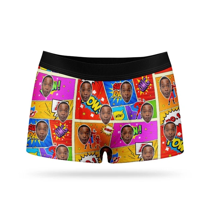 Personalisierte Unterwäsche Für Papa Lustige Vatertagsunterwäsche Vatertags-boxershorts - DePhotoBoxer