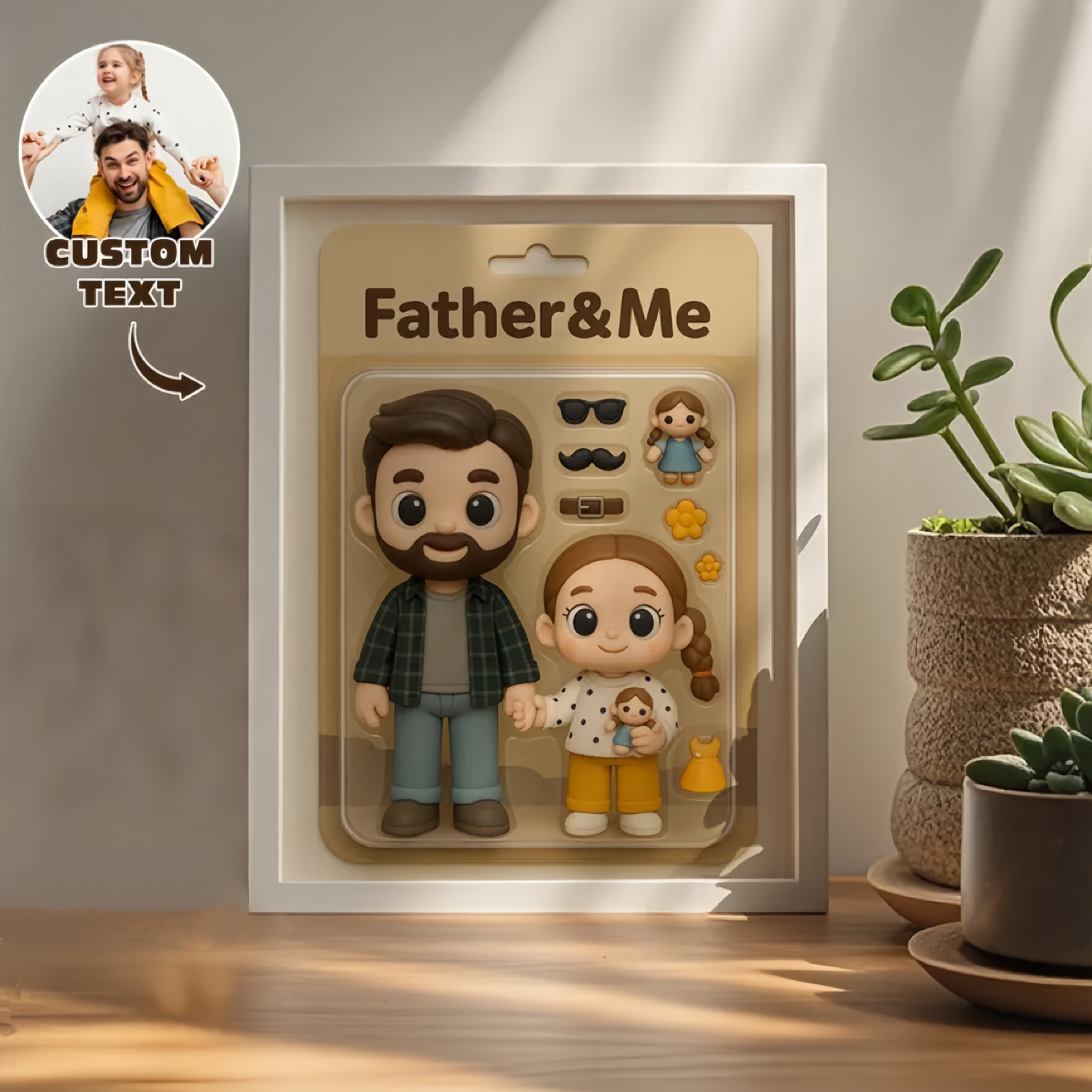 Benutzerdefinierte 2D Actionfiguren-porträts | Personalisierte Spielzeugkisten-kunst | Benutzerdefinierte Fotorahmen-dekorationen