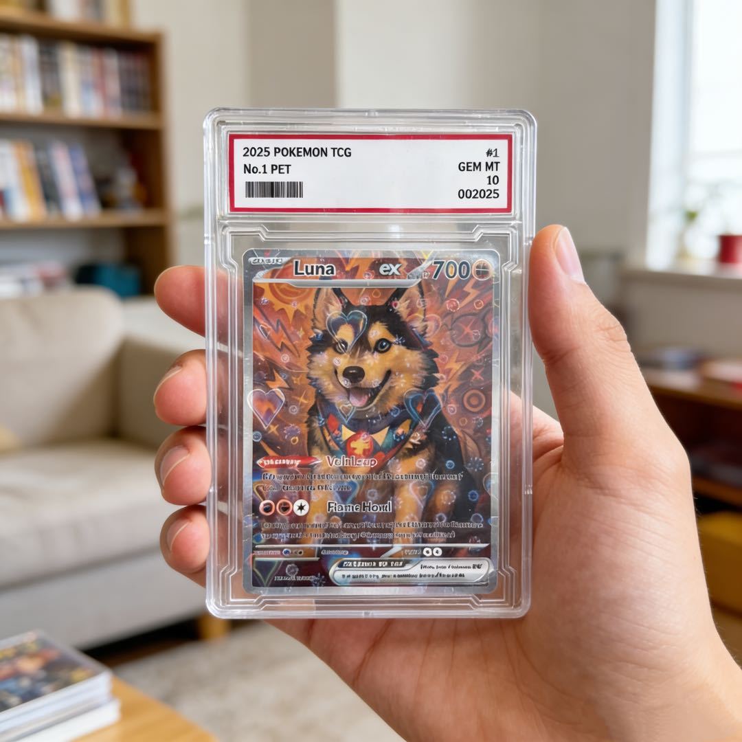 Personalisierte Sammelkarte Mit Anime-motiven Für Haustiere – Das Perfekte Weihnachtsgeschenk Für Tierliebhaber - DePhotoBoxer