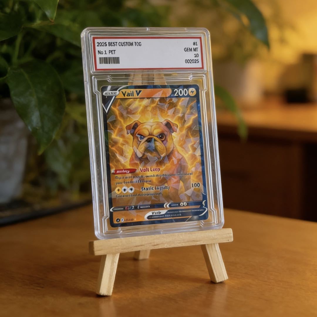 Personalisierte Sammelkarte Mit Anime-motiven Für Haustiere – Das Perfekte Weihnachtsgeschenk Für Tierliebhaber - DePhotoBoxer