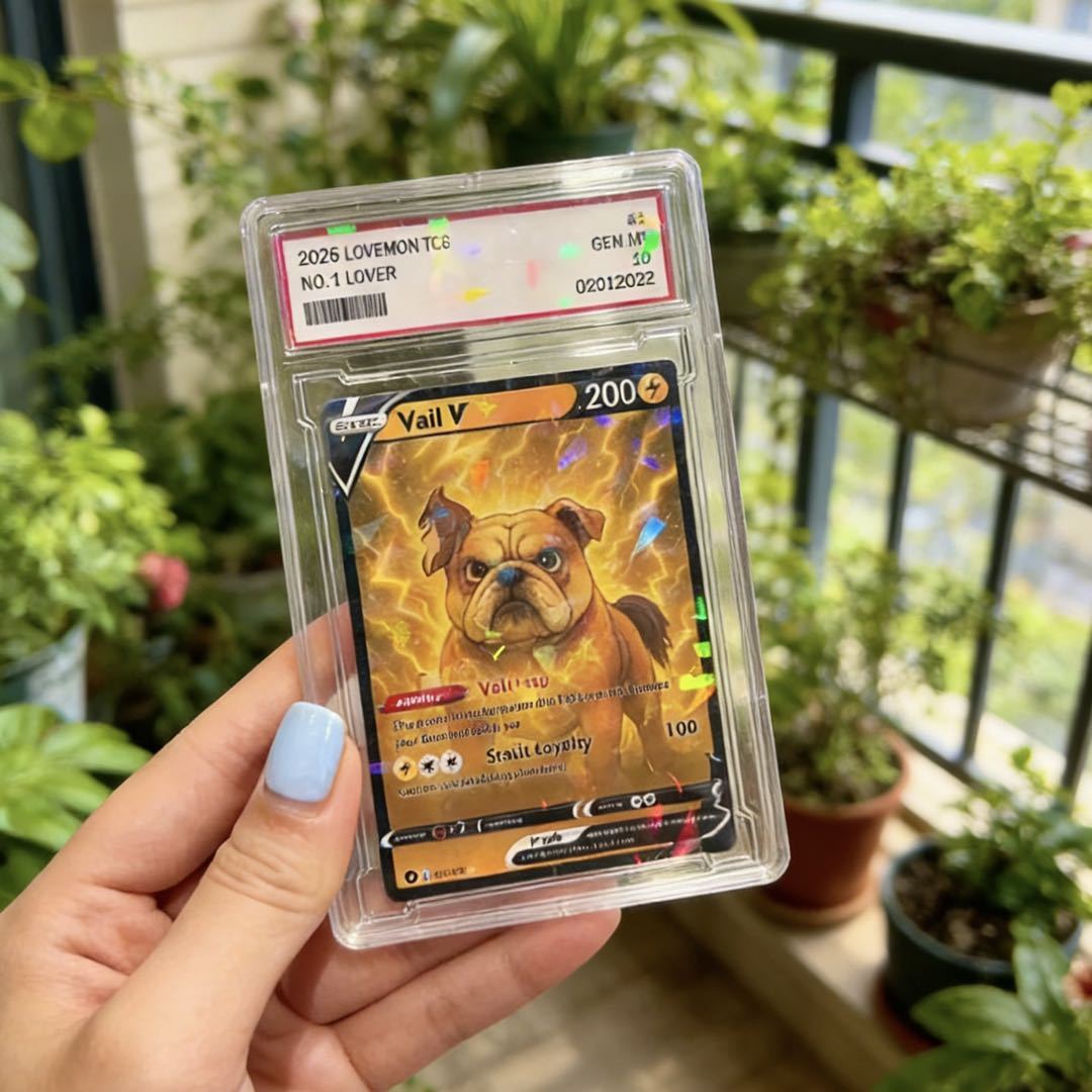 Personalisierte Sammelkarte Mit Anime-motiven Für Haustiere – Das Perfekte Weihnachtsgeschenk Für Tierliebhaber - DePhotoBoxer