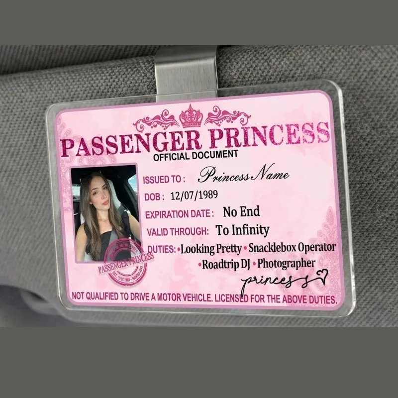 Personalisierte Passagier-Prinzessin-Karte – Ewig Gültige VIP-Karte - DePhotoBoxer