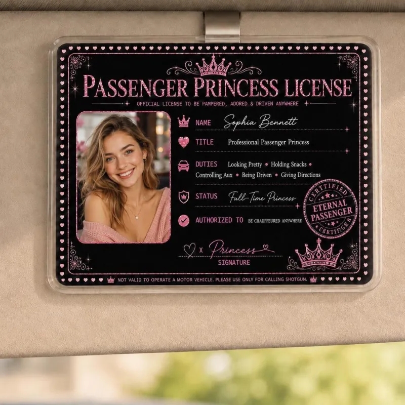 Personalisierte Passagier-Prinzessin-Karte – Ewig Gültige VIP-Karte - DePhotoBoxer