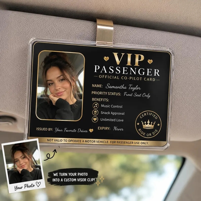 Personalisierte Passagier-Prinzessin-Karte – Ewig Gültige VIP-Karte - DePhotoBoxer