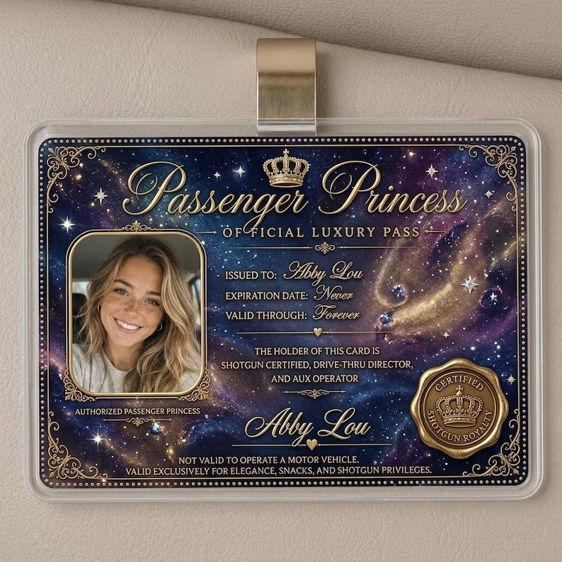 Personalisierte Passagier-Prinzessin-Karte – Ewig Gültige VIP-Karte - DePhotoBoxer