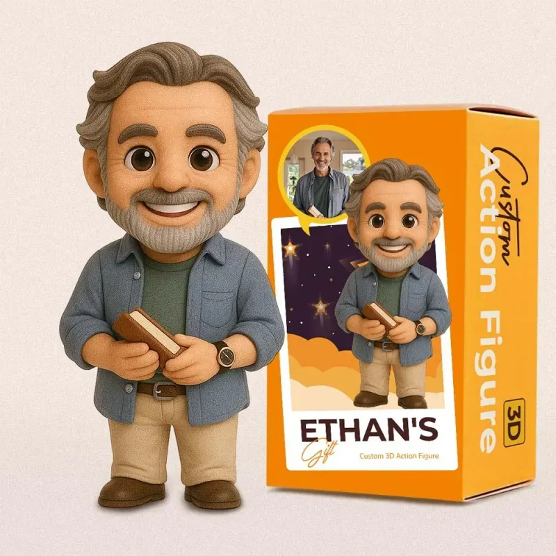 Individuell Gestaltete Actionfigur Nach Foto, Personalisierte Spielfigur, Geschenkidee Für Papa
