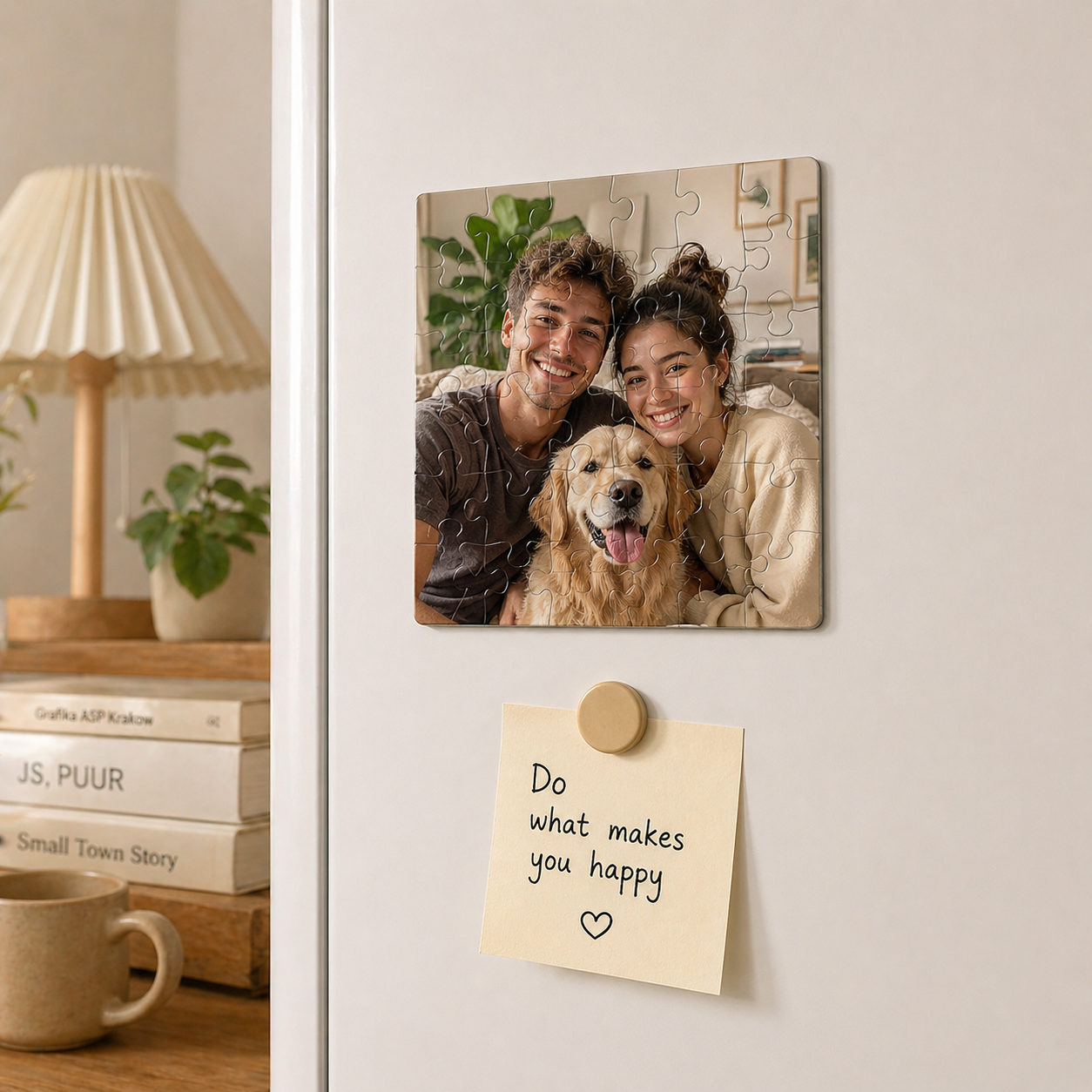 Kühlschrankmagnet Mit Fotopuzzle, Personalisiertes Mini-puzzle Als Erinnerungsstück, Einzigartiges Geschenk Für Paare Und Familien